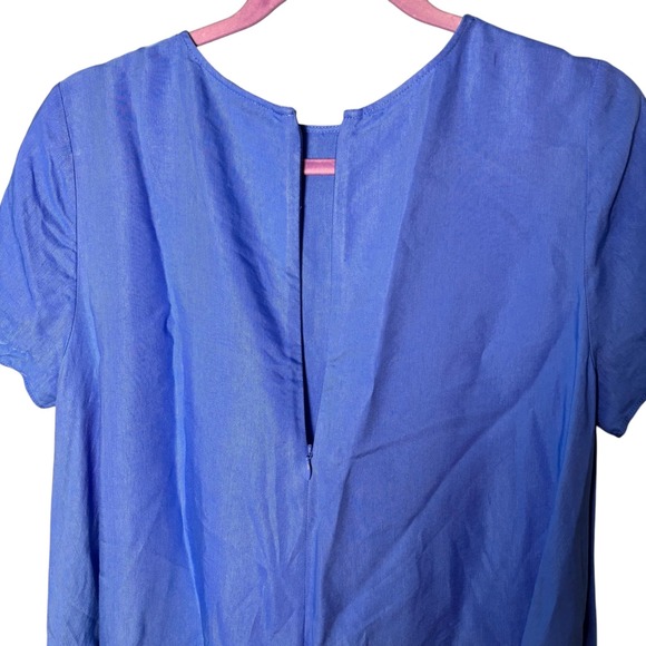 Banana Republic Aurelia Women's Blue Linen Blend Mini Dress Size Small - Picture 8 of 11